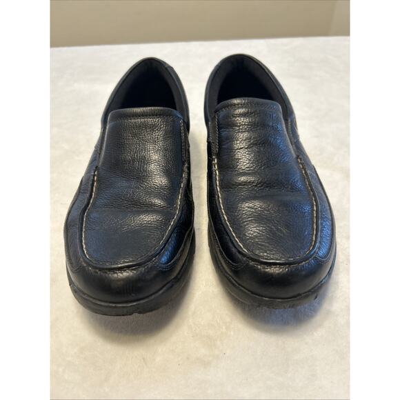 Rockport Men’s Shoes Size 10.5 W Wide Black Leather Slip On Casual Comfort XCS - Picture 1 of 8